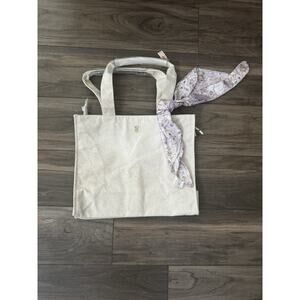 NWT Victoria’s Secret Floral Jacquard Tote with Scarf Accent